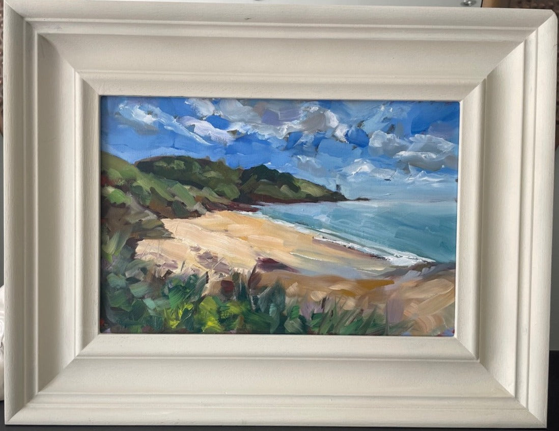 original oil painting by Jen Buckley of St Anthonys Head Cornwall