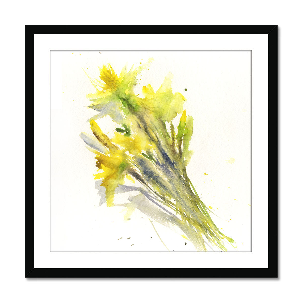 Original watercolour painting Daffodils