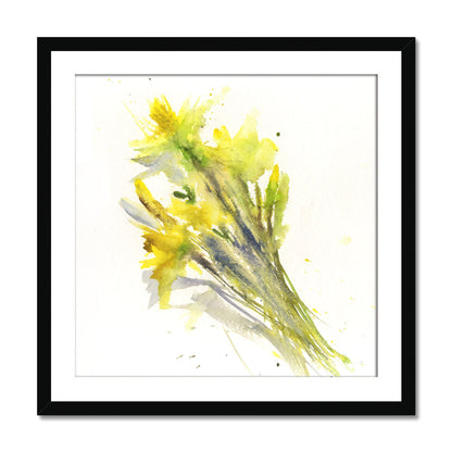 Original watercolour painting Daffodils