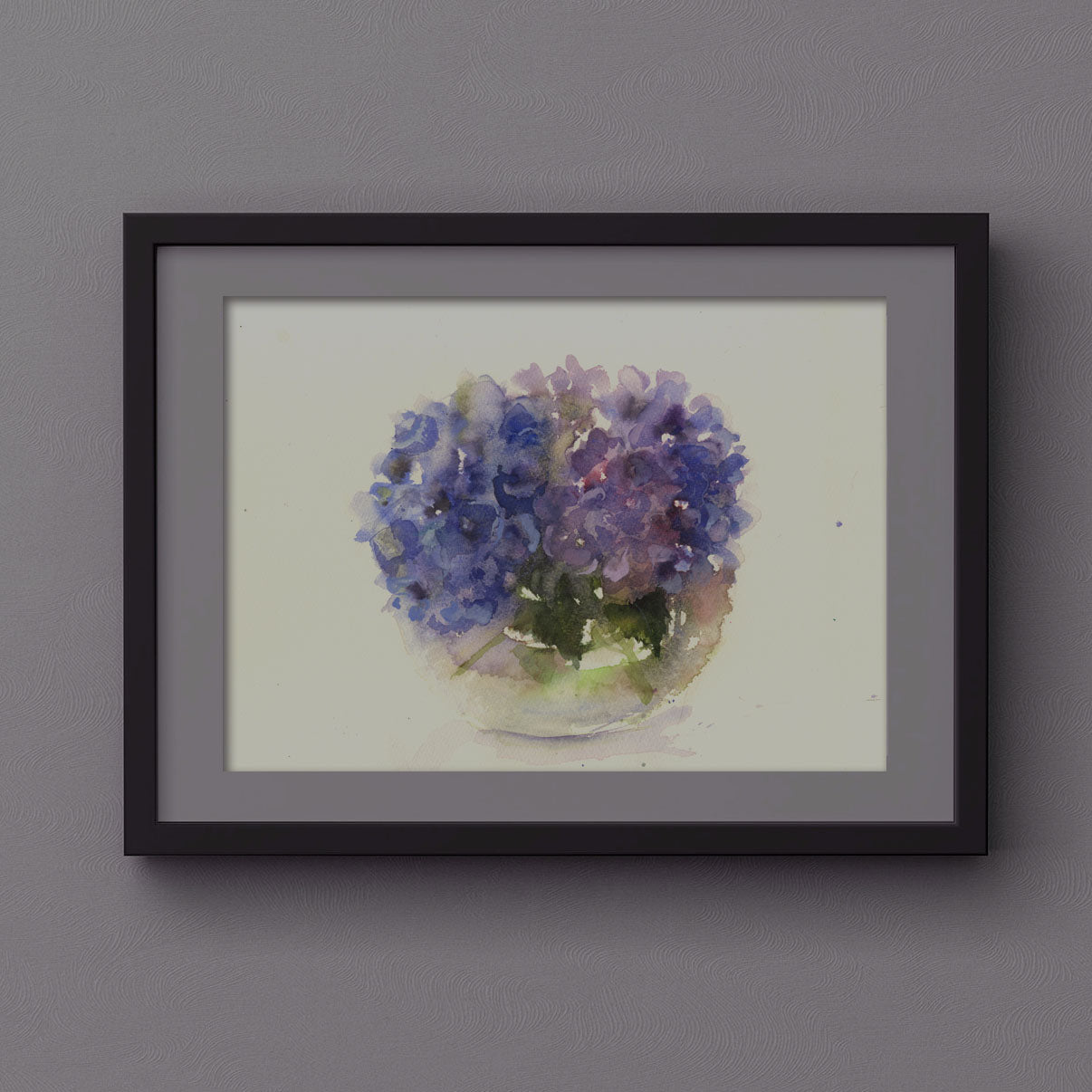 Original watercolour painting "Hydrangeas"