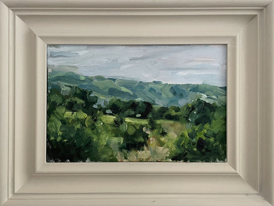 View from Trefriw original oil painting