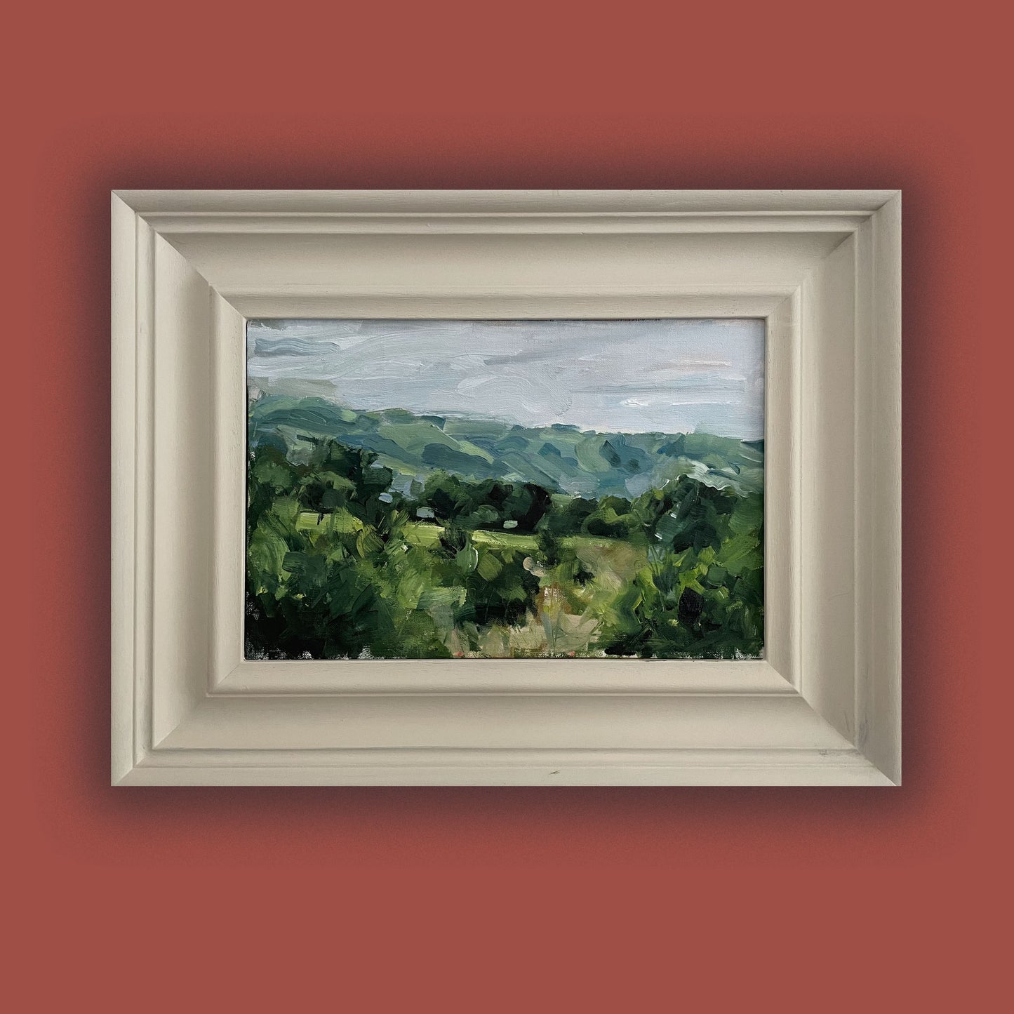 View from Trefriw original oil painting