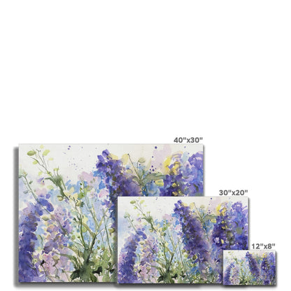 Delphiniums Canvas - Jen Buckley Art limited edition animal art prints